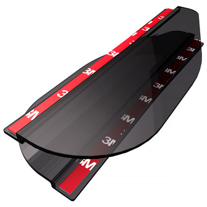 Universal Smoked PVC Plastic Side Mirror Visors - 2PC