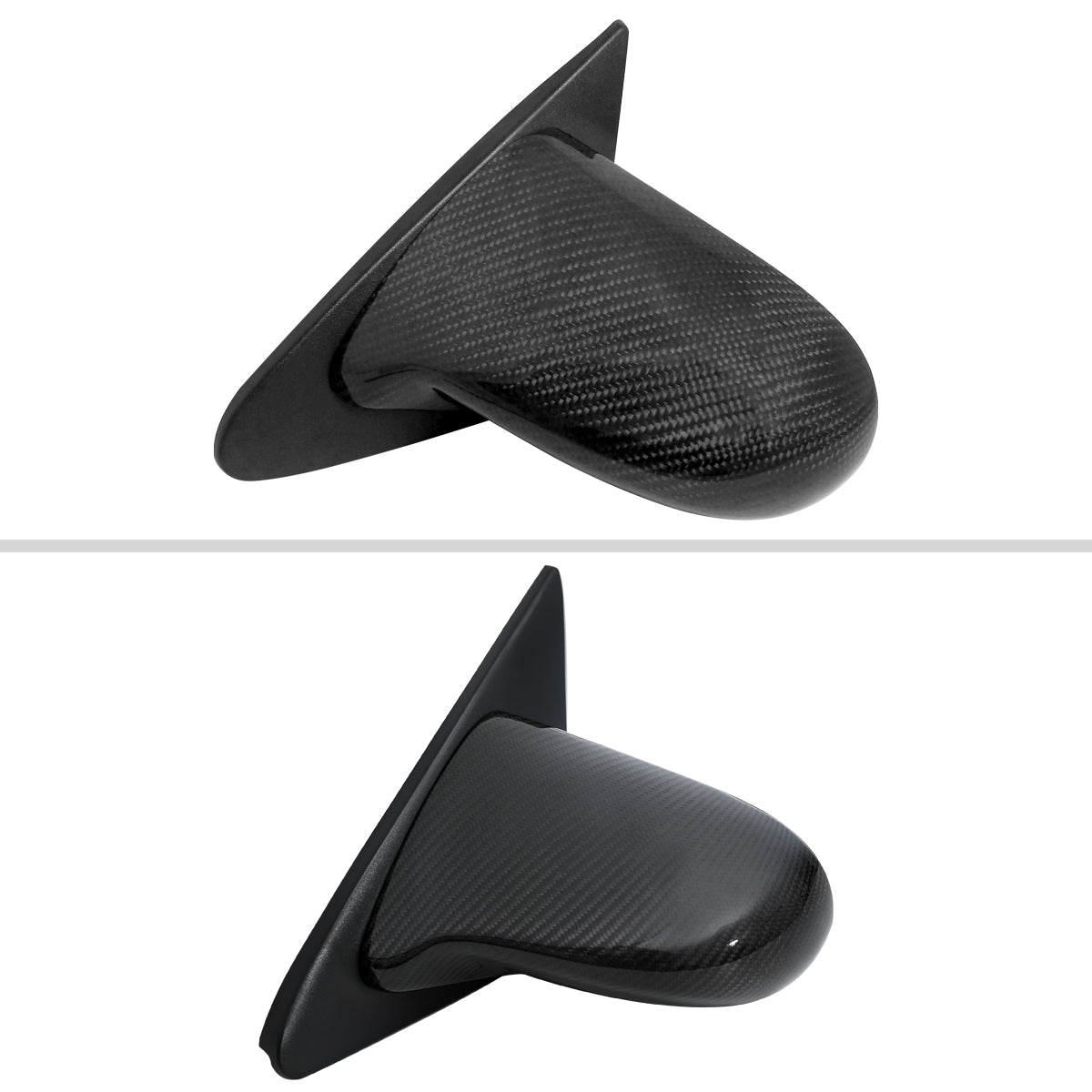 1992-1995 Honda Civic Coupe/Hatchback Carbon Fiber Shell Manual Adjustable S Sport Mirrors