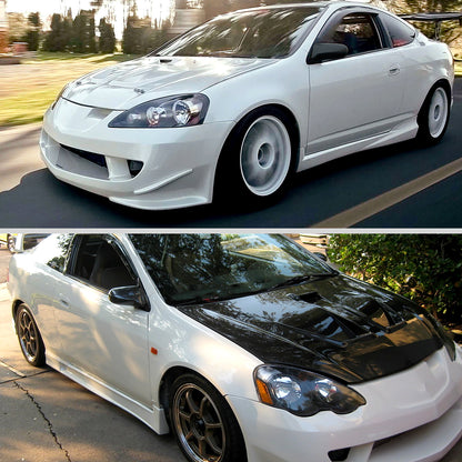 1992-1995 Honda Civic Coupe/Hatchback Carbon Fiber Shell Manual Adjustable S Sport Mirrors