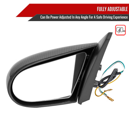 2002-2006 Acura RSX Carbon Fiber Shell Power S Sport Mirrors