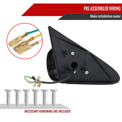 2002-2006 Acura RSX Carbon Fiber Shell Power S Sport Mirrors