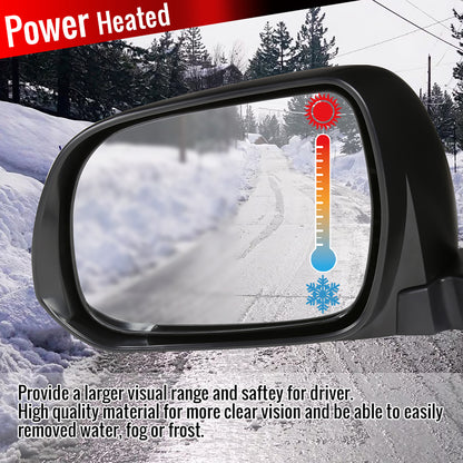 2008-2013 Toyota Highlander 5-Pin Power Adjustable & Heated Side Mirror - Passenger Side Only