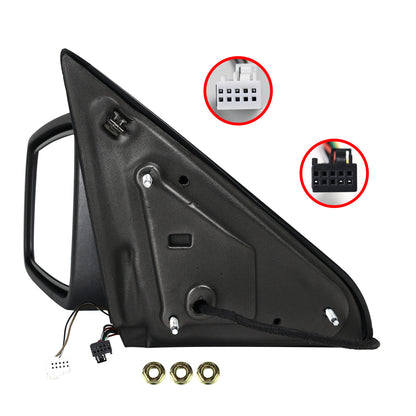 2009-2012 Dodge RAM Chrome Power Adjustable & Heated Side Mirror w/ LED Turn Signal & Puddle Light - Driver Side Only