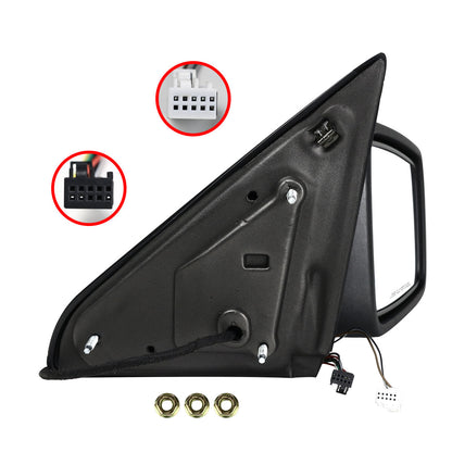 2009-2012 Dodge RAM Chrome Power Adjustable & Heated Side Mirror w/ LED Turn Signal & Puddle Light - Passenger Side Only