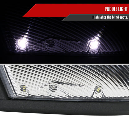 2013-2019 Dodge RAM Black Power Adjustable, Auto-Fold, & Heated Side Mirror w/ LED Turn Signal & Puddle Light - Driver Side Only