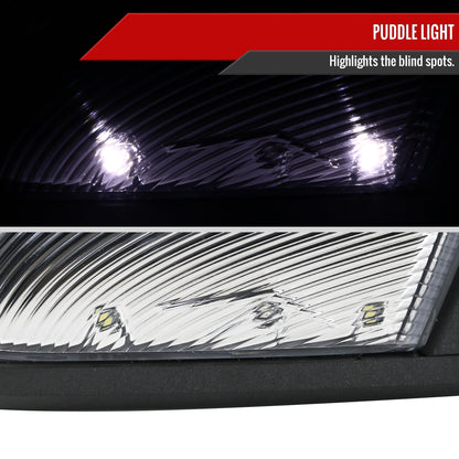 2013-2019 Dodge RAM Black Power Adjustable, Auto-Fold, & Heated Side Mirror w/ LED Turn Signal & Puddle Light - Passenger Side Only