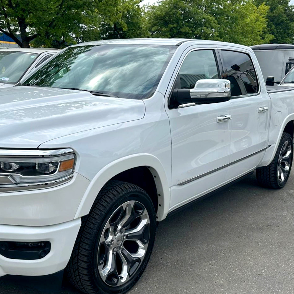 2019-2024 Dodge RAM 1500 Chrome Power Adjustable, Auto-Fold, BSD & Heated Side Mirror w/ LED Puddle and Turn Signal Light - Driver Side Only