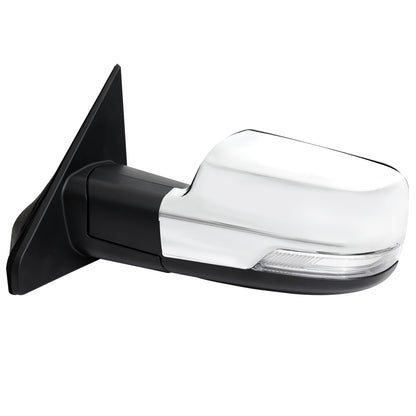 2019-2024 Dodge RAM 1500 Chrome Power Adjustable, Auto-Fold, BSD & Heated Side Mirror w/ LED Puddle and Turn Signal Light - Driver Side Only