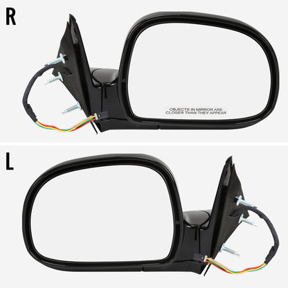 1994-1998 Chevrolet S10/Blazer GMC Sonoma Glossy Black Power Right/Passenger Side Mirror