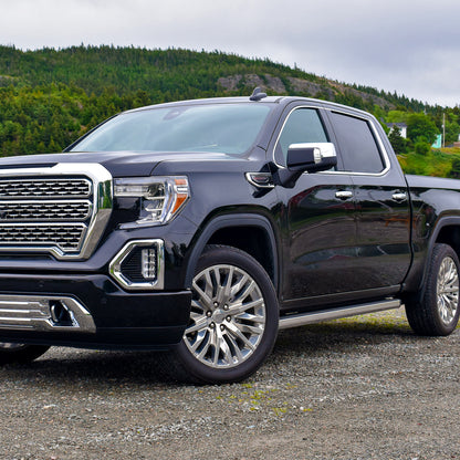 2019-2024 GMC Sierra 1500 Chrome Power Adjustable, Auto-Fold, BSD & Heated Side Mirror w/ LED Puddle and Turn Signal Light - Driver Side Only