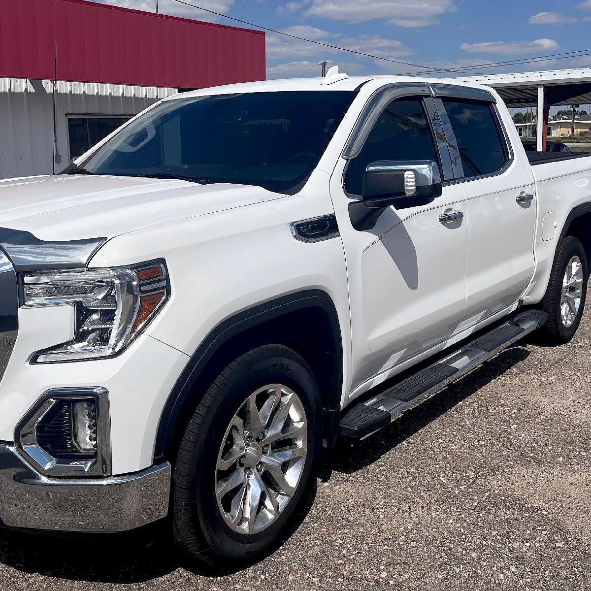 2019-2024 GMC Sierra 1500 Chrome Power Adjustable, Auto-Fold, BSD & Heated Side Mirror w/ LED Puddle and Turn Signal Light - Driver Side Only
