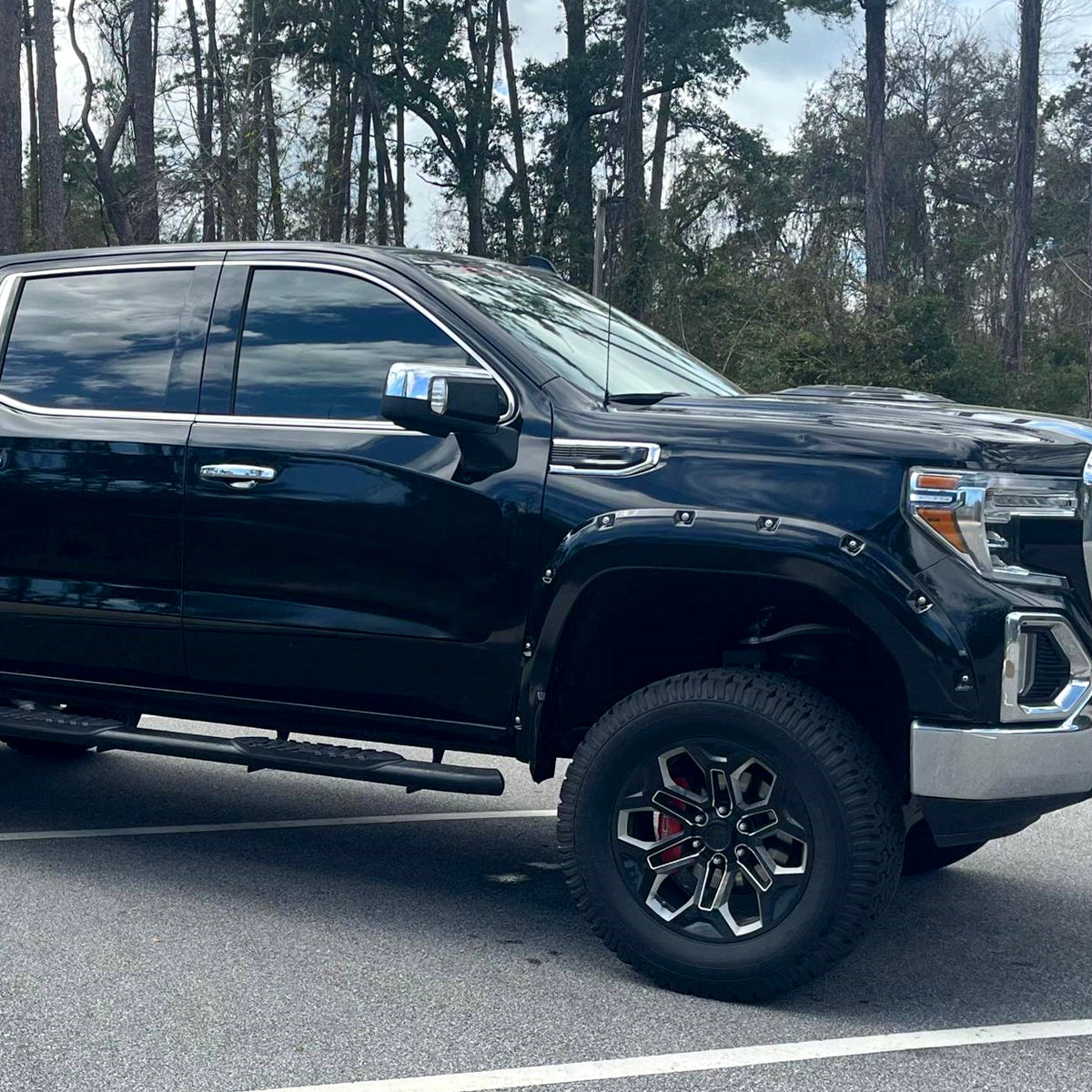 2019-2024 GMC Sierra 1500 Chrome Power Adjustable, Auto-Fold, BSD & Heated Side Mirror w/ LED Puddle and Turn Signal Light - Passenger Side Only