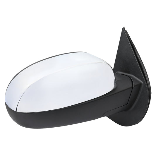 2007-2013 Chevrolet Silverado GMC Sierra Chrome Power Adjustable, Auto-Fold & Heated Side Mirror w/ LED Puddle and Turn Signal Light - Passenger Side Only