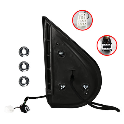 2007-2013 Chevrolet Silverado/GMC Sierra Chrome Power Adjustable & Heated Side Mirror w/ LED Turn Arrow Signal & Puddle Light - Driver Side Only