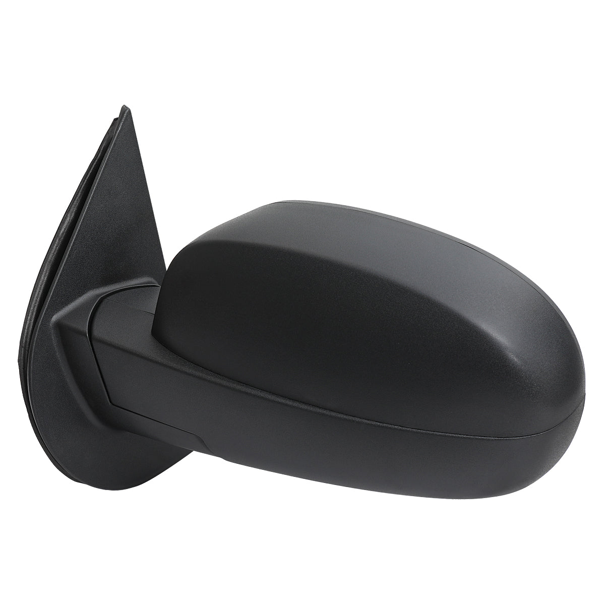 2007-2013 Chevrolet Silverado GMC Sierra Black Power Adjustable, Auto-Fold & Heated Side Mirror w/ LED Puddle and Turn Signal Light - Driver Side Only