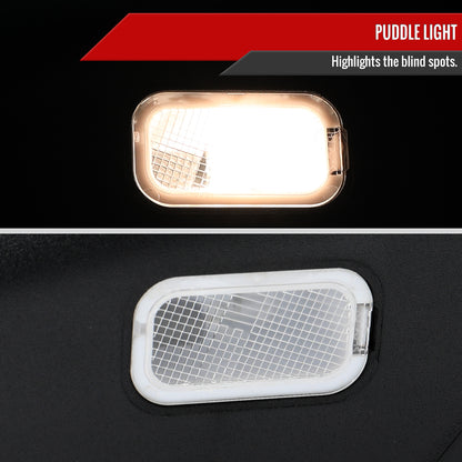 2007-2013 Chevrolet Silverado GMC Sierra Black Power Adjustable, Auto-Fold & Heated Side Mirror w/ LED Puddle and Turn Signal Light - Passenger Side Only