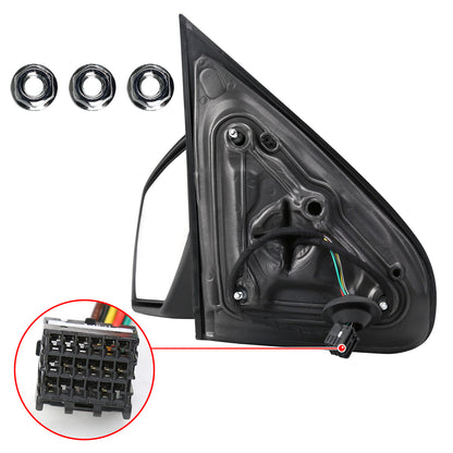 2014-2018 Chevrolet Silverado/GMC Sierra Chrome Power Adjustable & Heated Side Mirror w/ LED Puddle Light - Driver Side Only