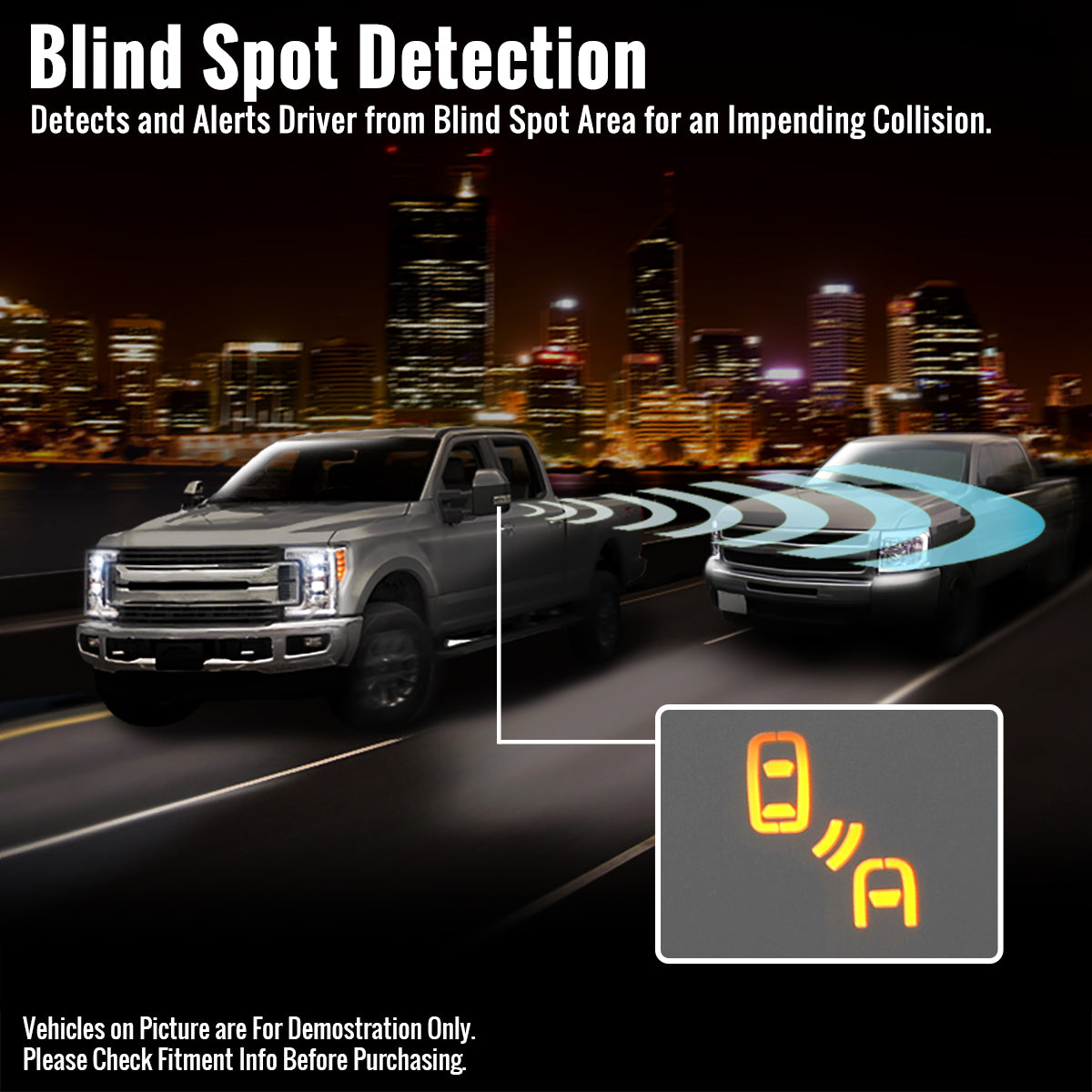 2019-2024 Chevrolet Silverado 1500 Black Power Adjustable, Manual Fold, BSD & Heated Side Mirror w/ LED Puddle and Auxiliary Light - Driver Side Only