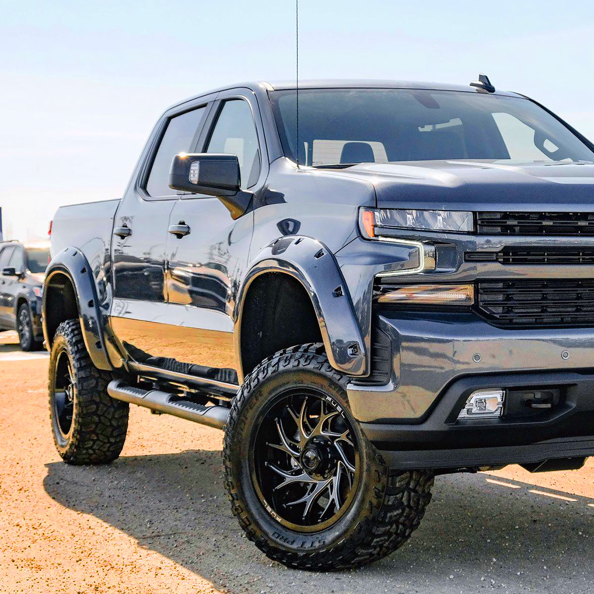 2019-2024 Chevrolet Silverado 1500 Black Power Adjustable, Manual Fold, BSD & Heated Side Mirror w/ LED Puddle and Auxiliary Light - Passenger Side Only