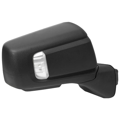 2019-2024 Chevrolet Silverado 1500 Black Power Adjustable, Auto-Fold, BSD & Heated Side Mirror w/ LED Puddle and Auxiliary Light - Passenger Side Only
