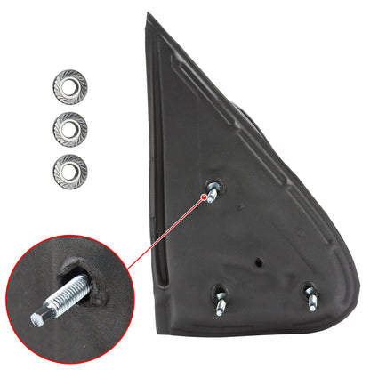 1999-2002 Chevrolet Silverado/Tahoe/Suburban GMC Sierra/Yukon Manually Adjustable Matte Black Left/Driver Side Mirror
