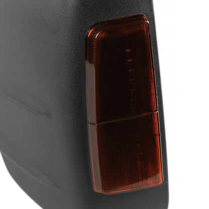 1988-2002 Chevrolet C/K C3500/Tahoe GMC Yukon/Suburban Manual Adjustable & Extendable Towing Mirrors w/ LED Amber Lens Turn Signal Lights