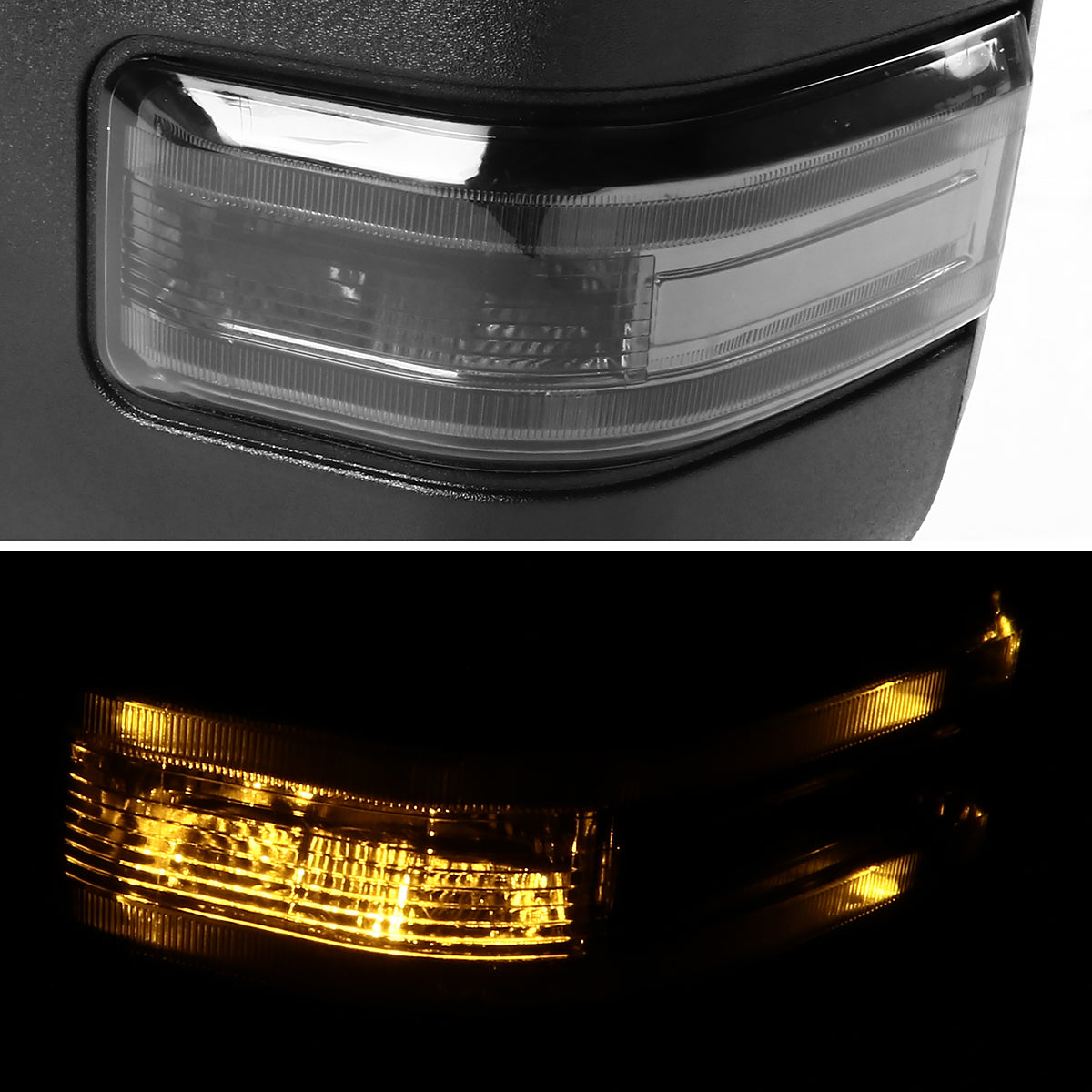 2004-2006 Ford F-150 Power Adjustable, Heated, & Manual Extendable Towing Mirrors w/ Smoked Lens LED Turn Signal Lights