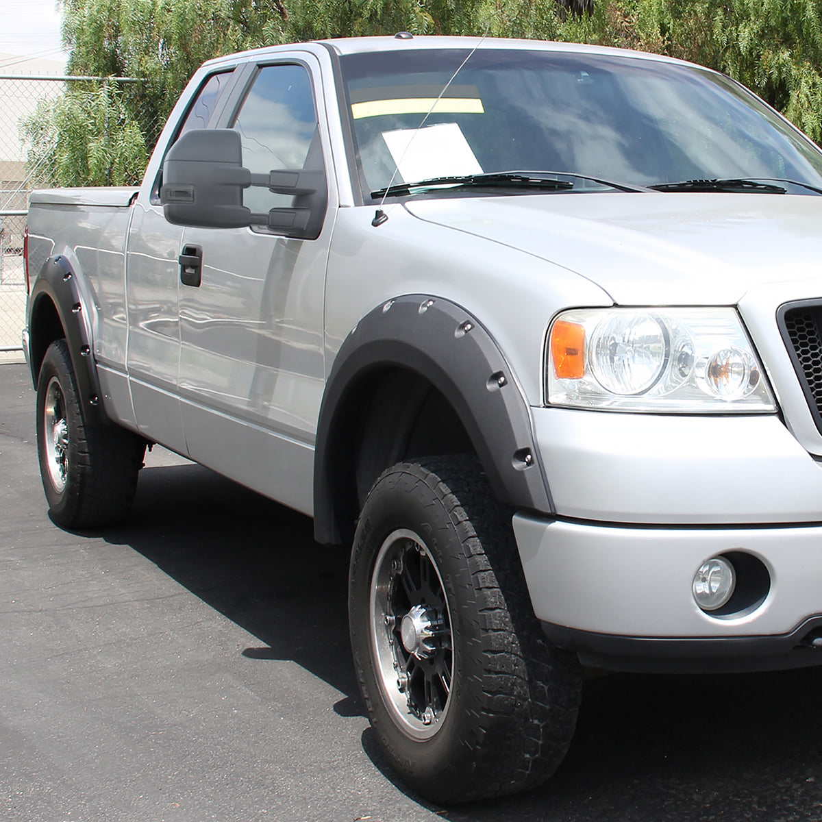2004-2006 Ford F-150 Power Adjustable, Heated, & Manual Extendable Towing Mirrors w/ Smoked Lens LED Turn Signal Lights