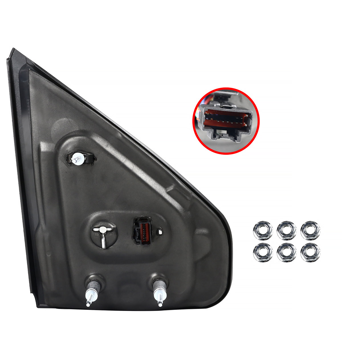 2004-2006 Ford F-150 Pickup Black Power Heated Towwing Mirrors with Amber LED Signal Lights