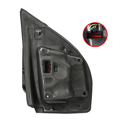 2015-2020 Ford F-150 Power Adjustable, Heated, & Manual Extendable Towing Mirrors w/ Clear Lens Sequential LED Turn Signal, Clearance, Puddle, & Auxiliary Lights