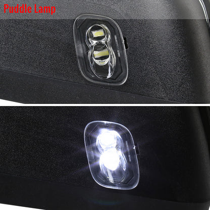 2015-2020 Ford F-150 Power Adjustable, Heated, & Manual Extendable 8-Pin/22-Pin Towing Mirrors w/ Smoked Lens LED Turn Signal, Clearance, & Puddle Lights