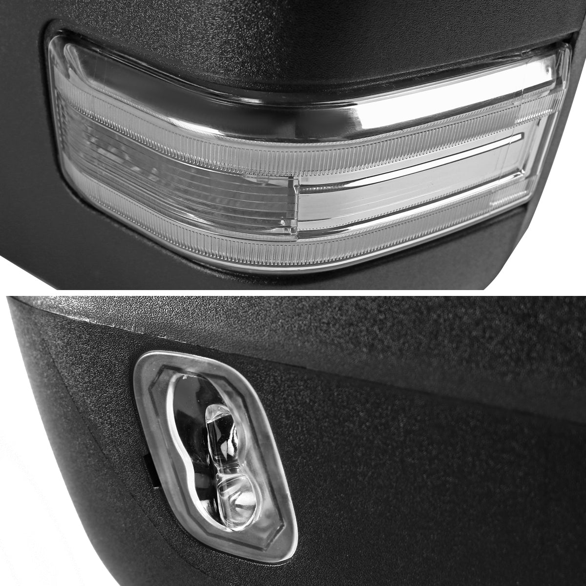 2015-2020 Ford F-150 Power Adjustable, Heated, & Manual Extendable Chrome Towing Mirrors w/ Sequential LED Signal, Puddle, & Auxiliary Lights