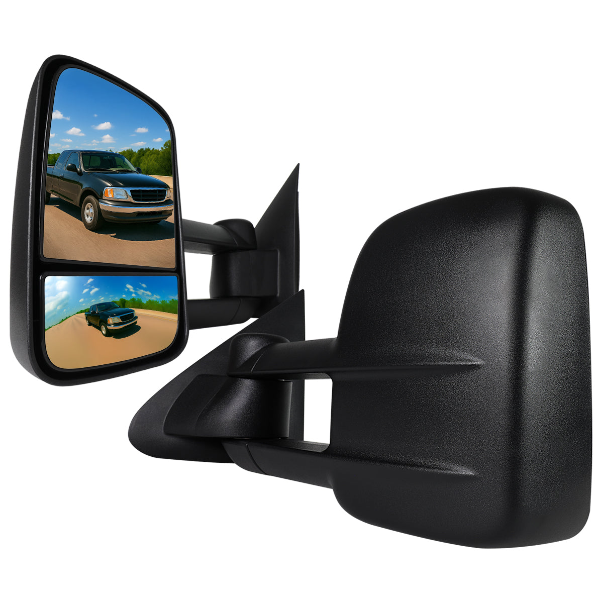 1997-2004 Ford F-150 Regular/Super Cab Manual Adjustable & Extendable Towing Mirrors