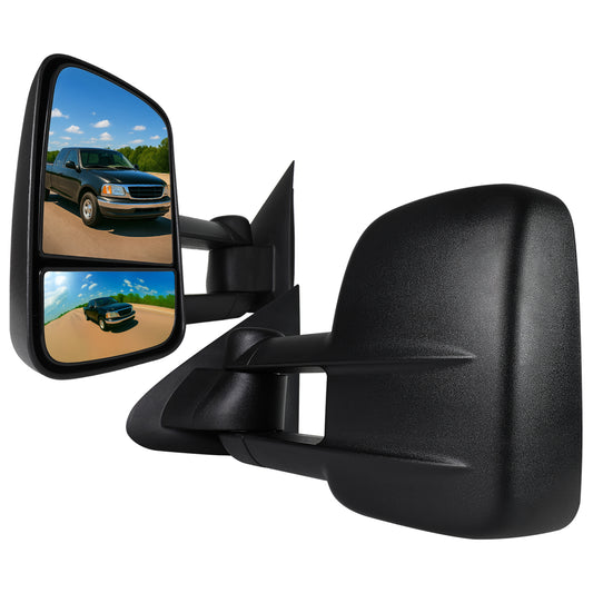 1997-2004 Ford F-150 Regular/Super Cab Power Adjustable & Manual Extendable Towing Mirrors