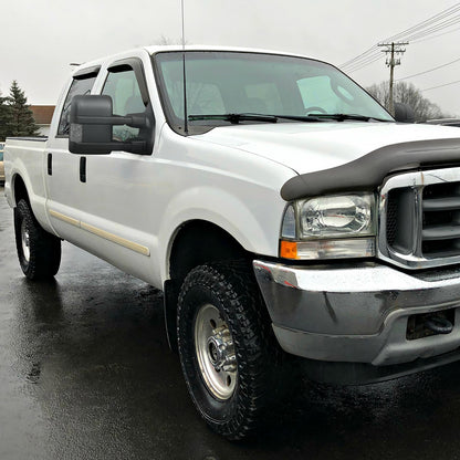 2003-2015 Ford F-250/F-350/F-450/F-550 Manual Adjustable & Extendable Towing Mirrors w/ Smoked Lens Turn Signal Lights