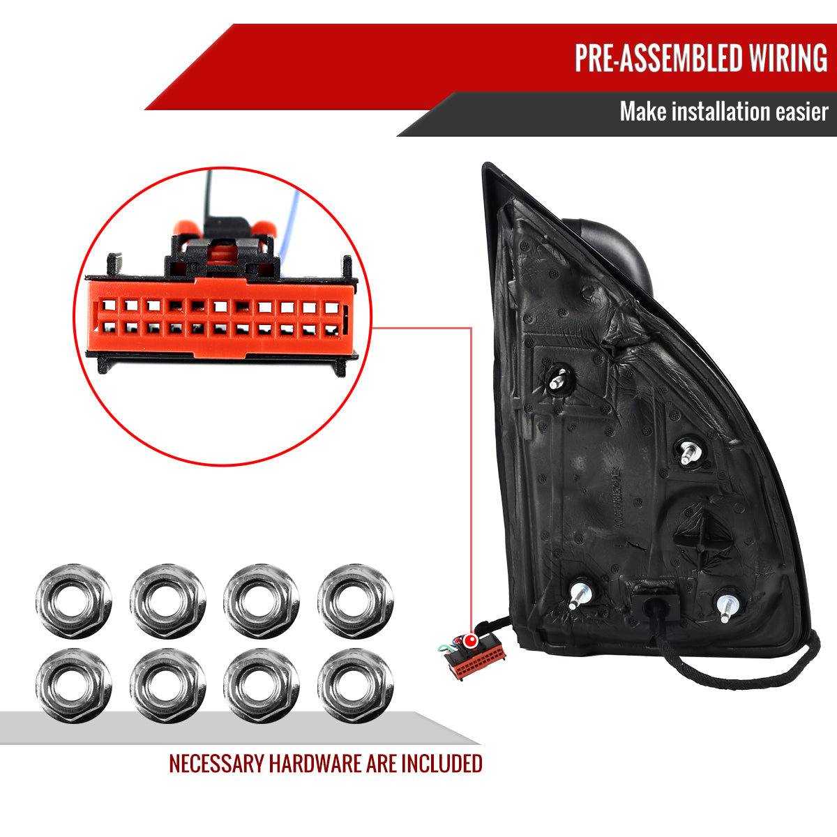 1999-2016 Ford F-250/F-350/F-450/F-550 Manual Adjustable & Extendable Towing Mirrors w/ Smoked Lens Turn Signal Lights