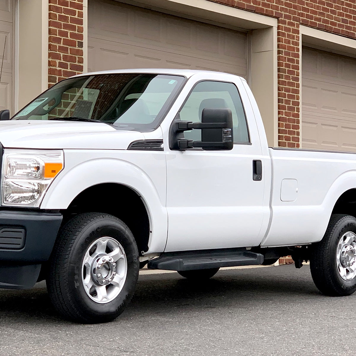 2008-2016 Ford F-250/F-350/F-450/F-550 Power Adjustable, Heated, & Manual Extendable Towing Mirrors w/ Smoked Lens Turn Signal Lights