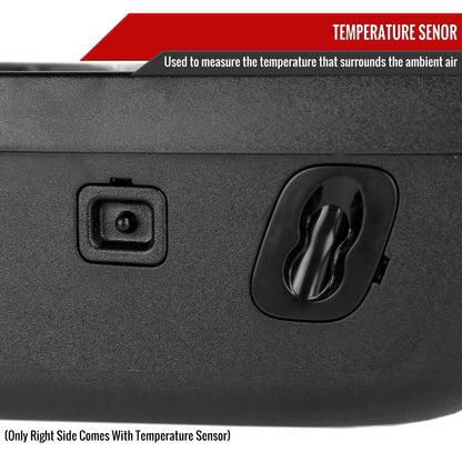 2017-2019 Ford F-250/F-350/F-450/F-550 Power Adjustable, Heated, & Manual Extendable Towing Mirrors w/ LED Turn Signal, Clearance, & Auxiliary Lights