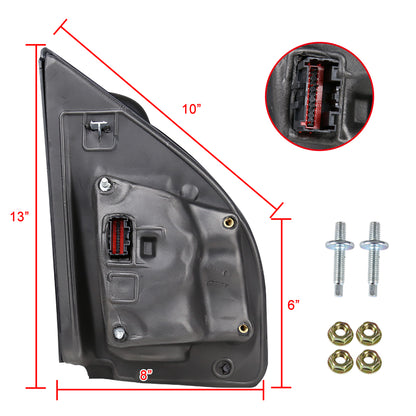 2017-2019 Ford F-250/F-350/F-450/F-550 Super Duty Power Adjustable, Heated, BSM, ATS, & Manual Extendable Towing Mirrors w/ Clear Lens LED Turn Signal, Clearance, & Auxiliary Lights