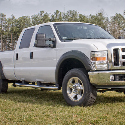 1999-2015 Ford F-250/F-350/F-450/F-550 Power Adjustable, Heated, & Manual Extendable Towing Mirrors w/ Smoked Lens Turn Signal Lights