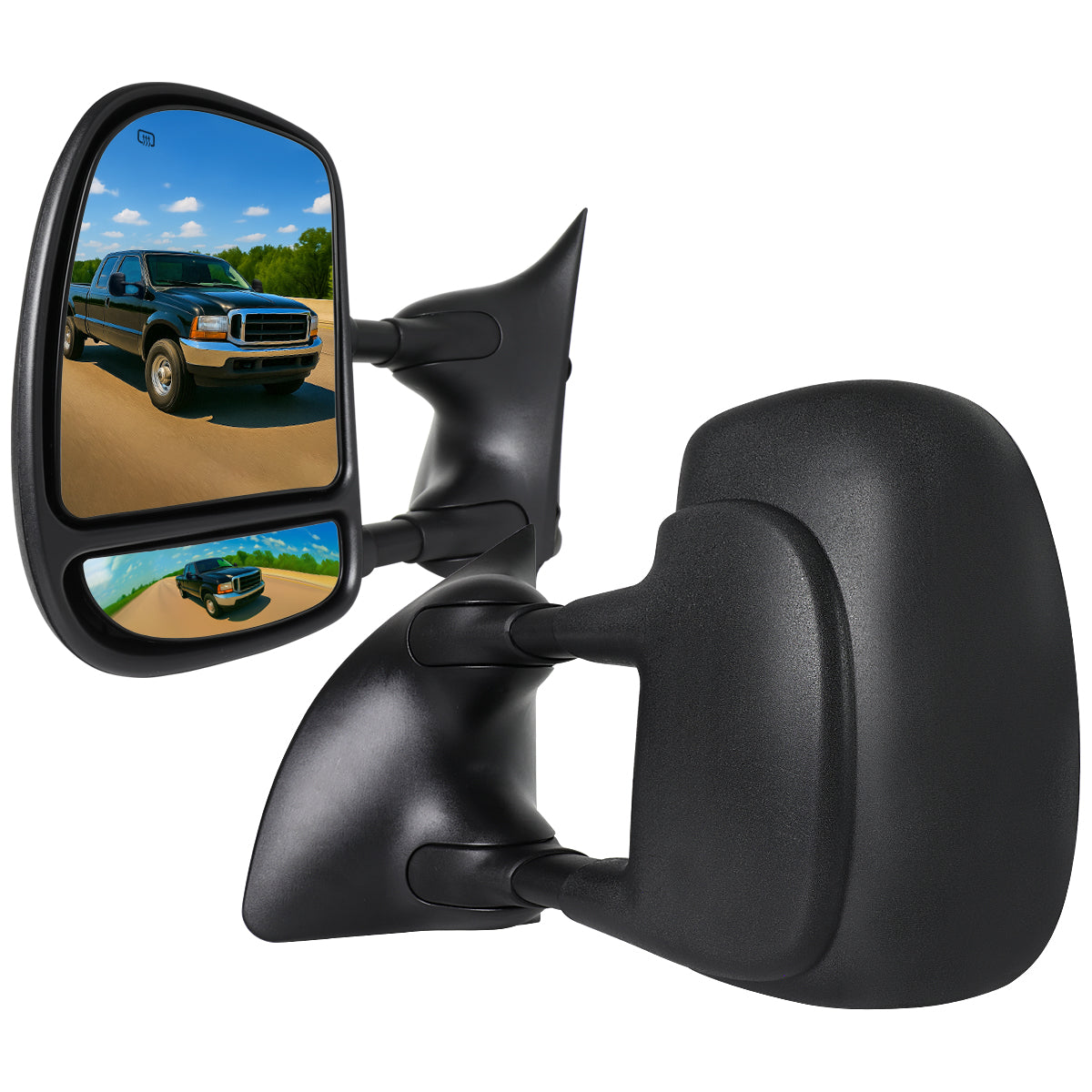 1999-2007 Ford F-250/F-350/F-450/F-550 Excursion Power Adjustable, Heated, & Manual Extendable Towing Mirrors
