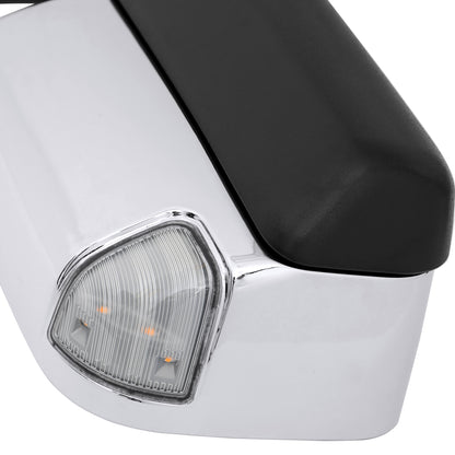 2019-2022 Ram 2500 3500 Chrome Power Adjustable, Manual Fold, BSD & Heated Side Mirror w/ LED Puddle and Turn Signal Light - Passenger Side Only