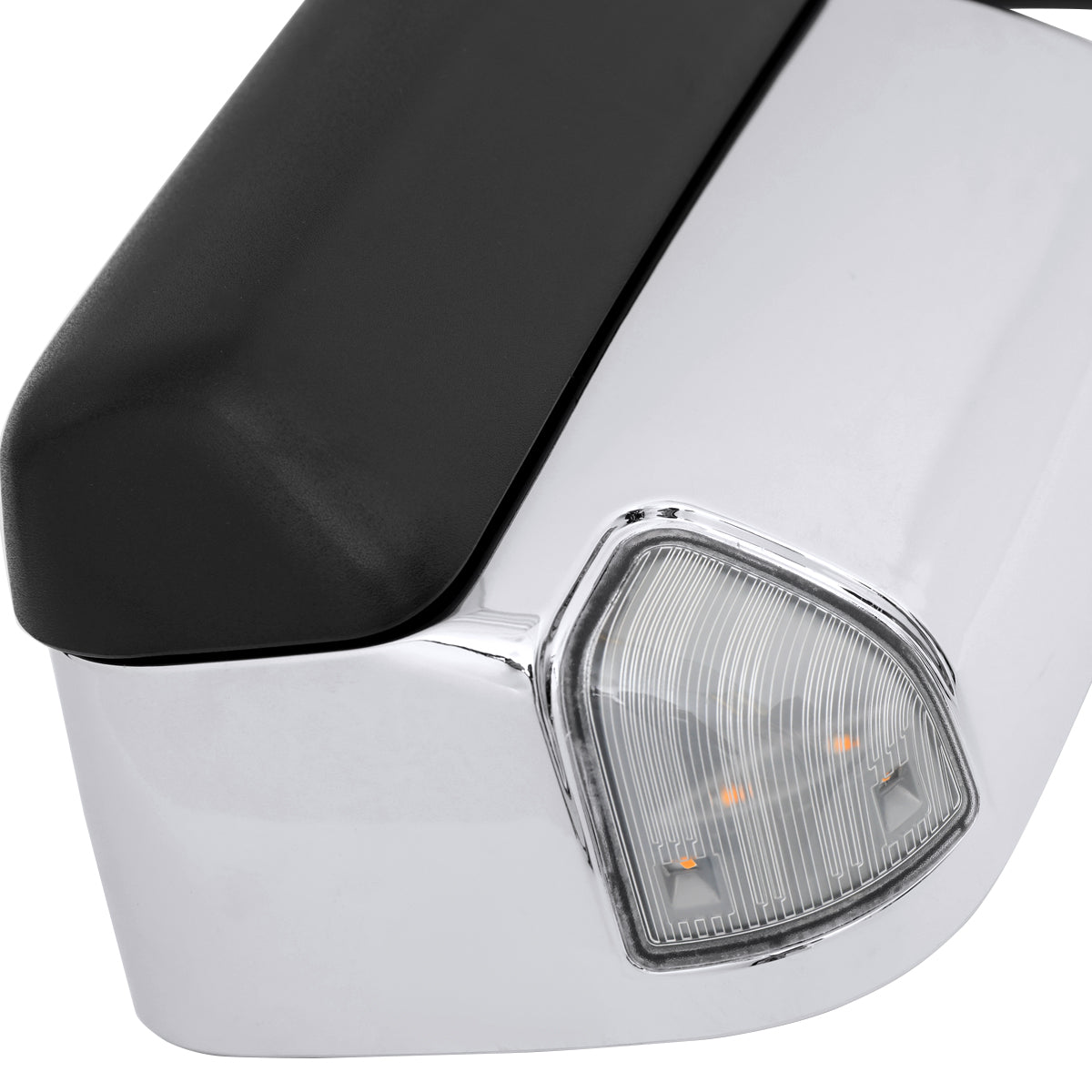 2019-2022 Ram 2500 3500 Chrome Power Adjustable, Auto-Fold, BSD & Heated Side Mirror w/ LED Puddle and Turn Signal Light - Driver Side Only