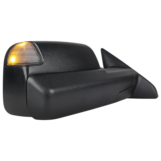 2019-2022 Ram 2500 3500 Black Power Heated Side Mirror w/ LED by NTXGlow
