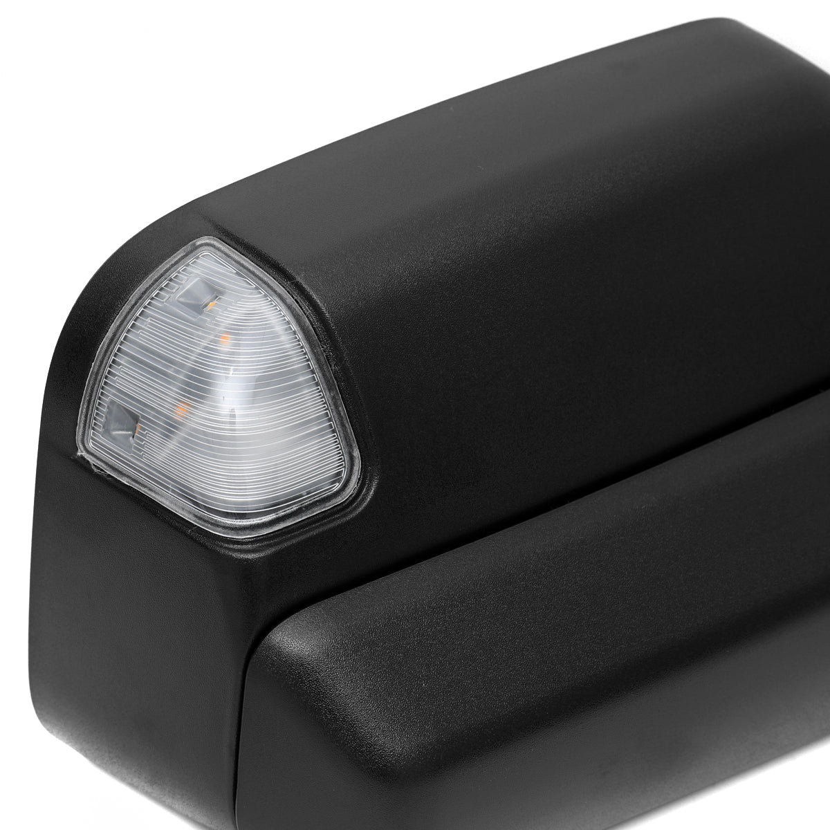 2019-2022 Ram 2500 3500 Black Power Adjustable, Auto-Fold, BSD & Heated Side Mirror w/ LED Puddle and Turn Signal Light - Passenger Side Only