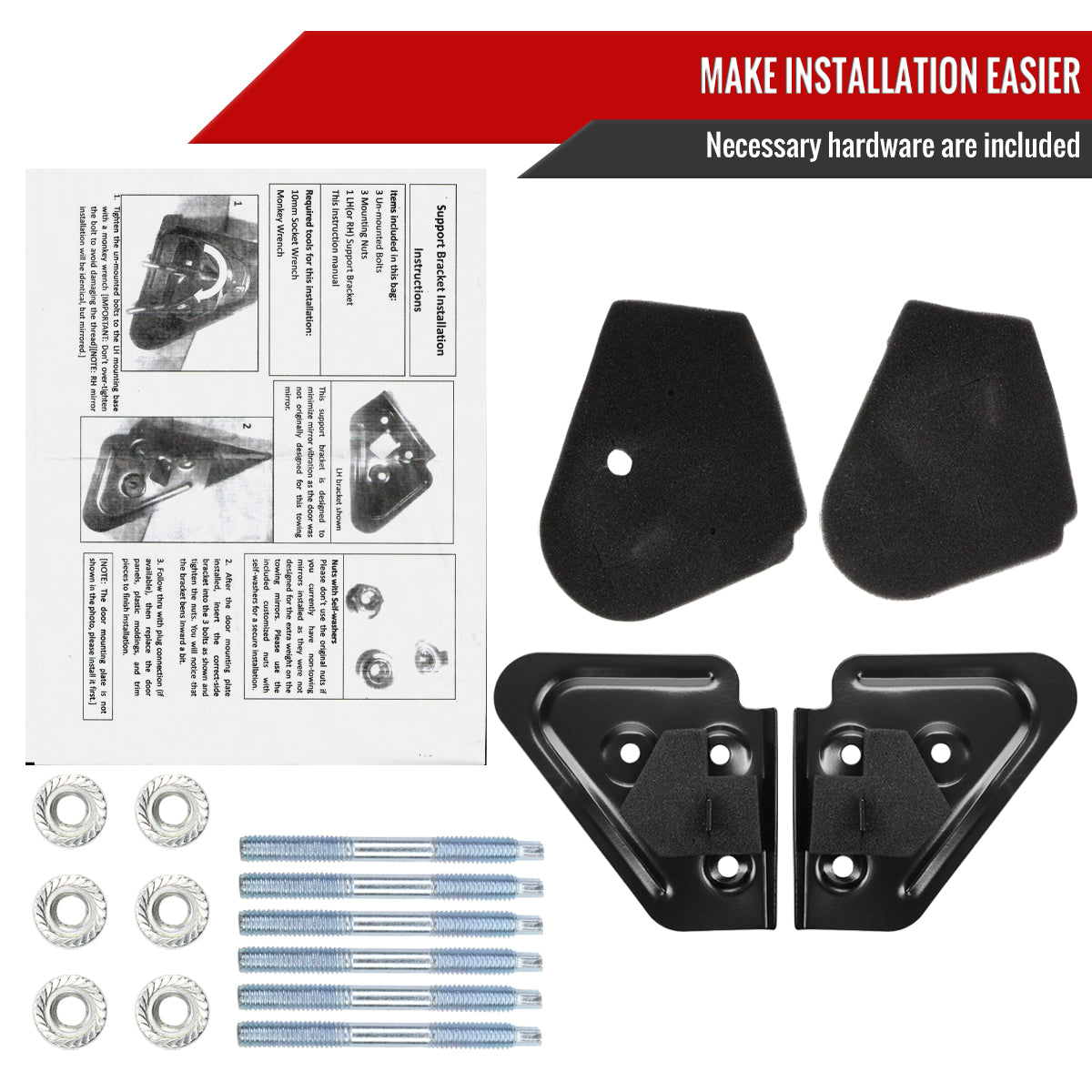 1998-2001 Dodge RAM 1500/1998-2002 RAM 2500/3500 Chrome Power Heated Towing Mirrors With Clear Lens LED Turn Signal