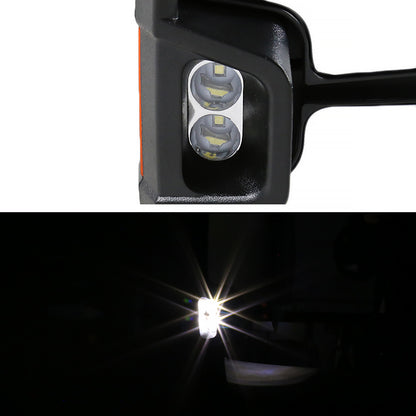 2002-2007 Chevrolet Silverado/Suburban/Tahoe/Avalanche GMC Sierra/Yukon/Yukon XL Power Heated Chrome Towing Mirrors w/ Amber Lens LED Turn Signal & Clearance Lights