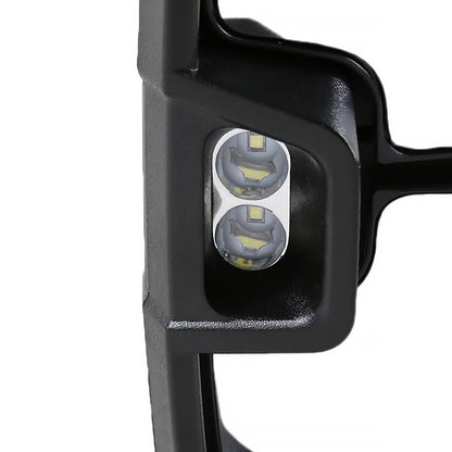 2007-2014 Chevrolet Silverado/Suburban/Avalanche/Tahoe GMC Sierra/Yukon/Yukon XL Power Heated Towing Mirrors w/ Smoked Lens LED Turn Signal & Clearance Lights