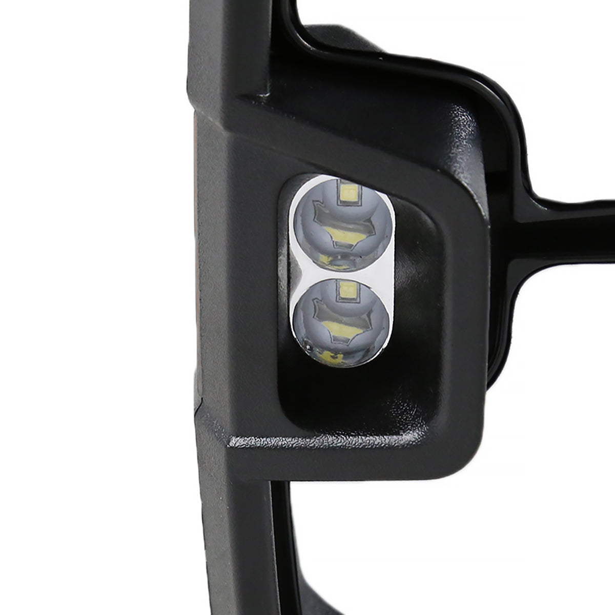 2014-2018 Chevrolet Silverado/ GMC Sierra Power Adjustable, Folding, Heated, & Manual Extendable Black Towing Mirrors w/ Smoked Lens LED Turn Signal & Clearance Lights