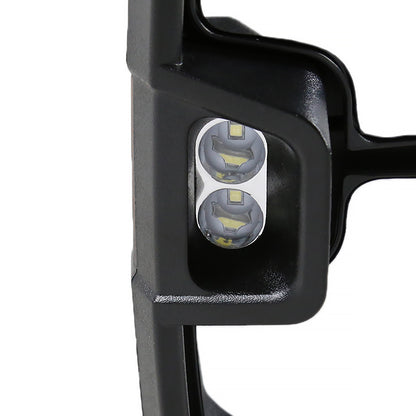 2014-2018 Chevrolet Silverado/GMC Sierra Power Adjustable, Heated, & Manual Extendable Towing Mirrors w/ Smoked Lens LED Signal & Clearance Lights